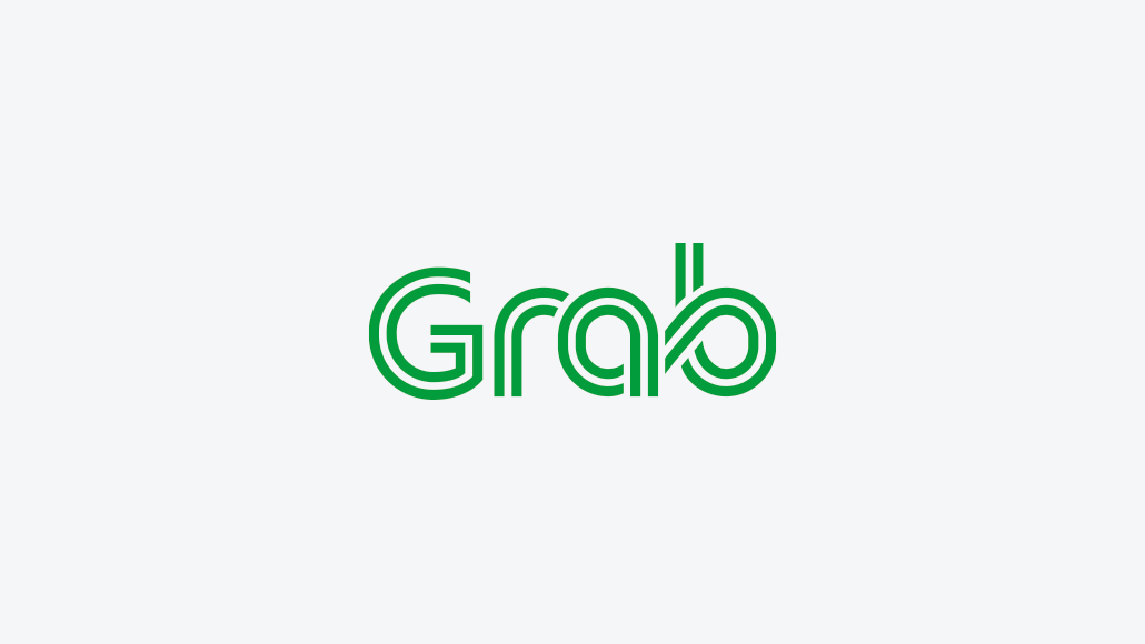 'Grab' logo, a smart mobility solution company in Southeast Asia