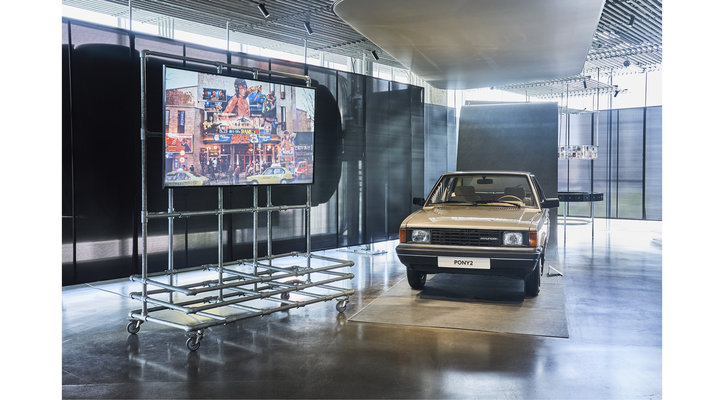 Pony on display at Hyundai Motor Company's 'Pony Time' exhibition