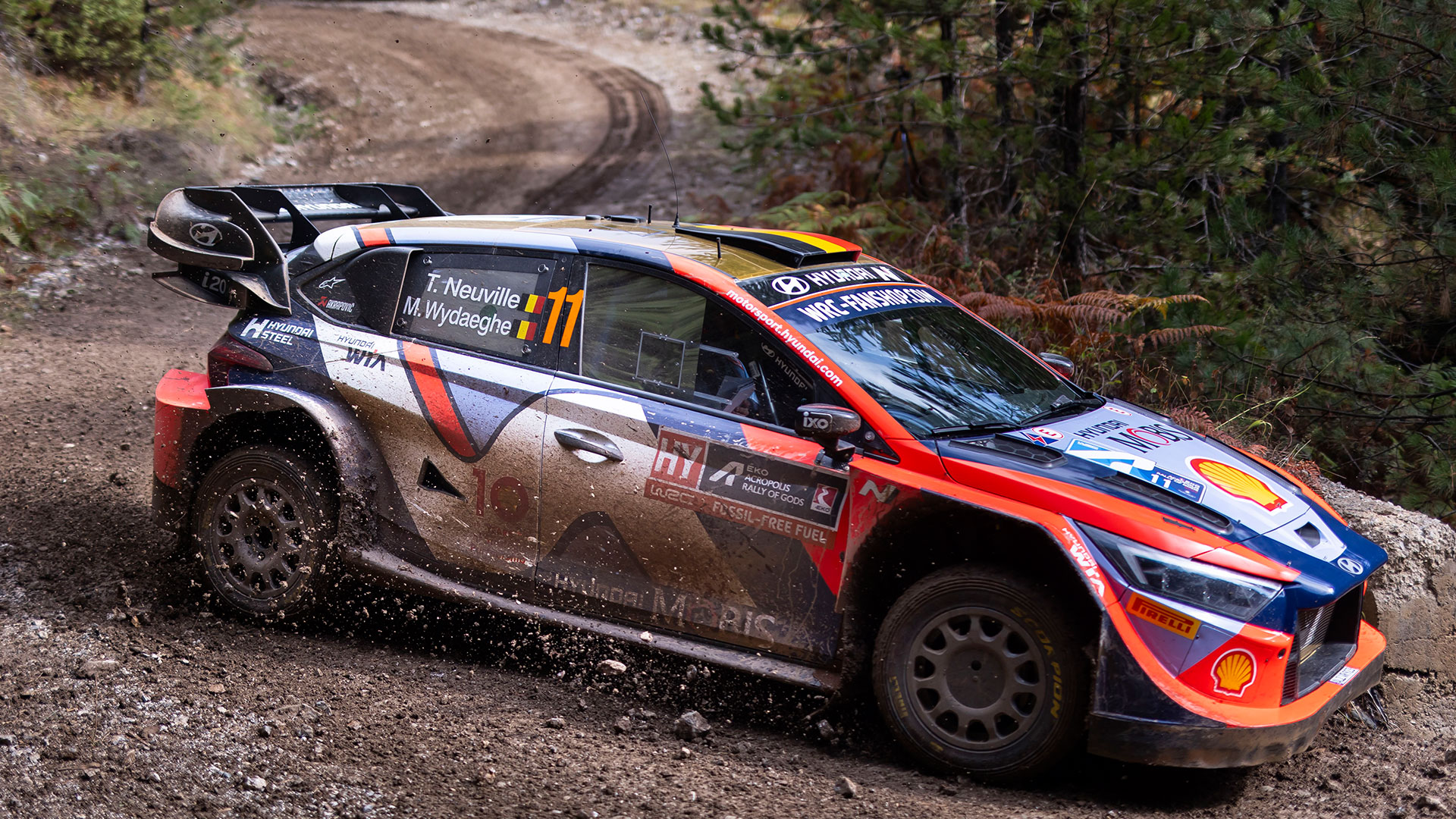 2024 WRC 그리스 랠리에서 질주하는 현대 월드랠리팀 ‘i20 N Rally1 하이브리드’ 경주차