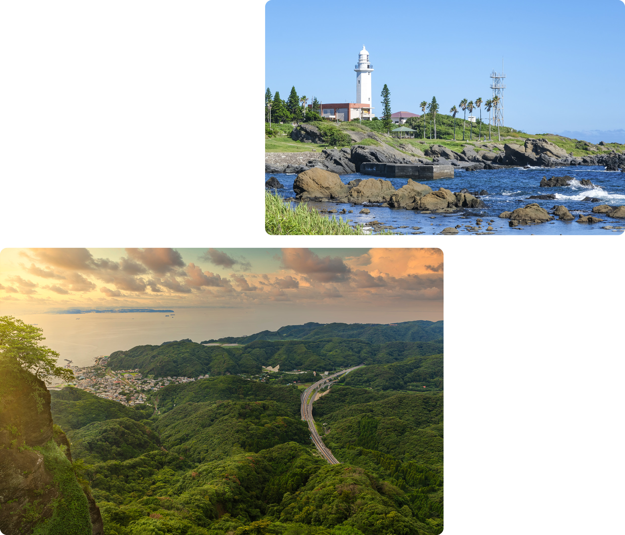 View of the Boso Peninsula in Japan