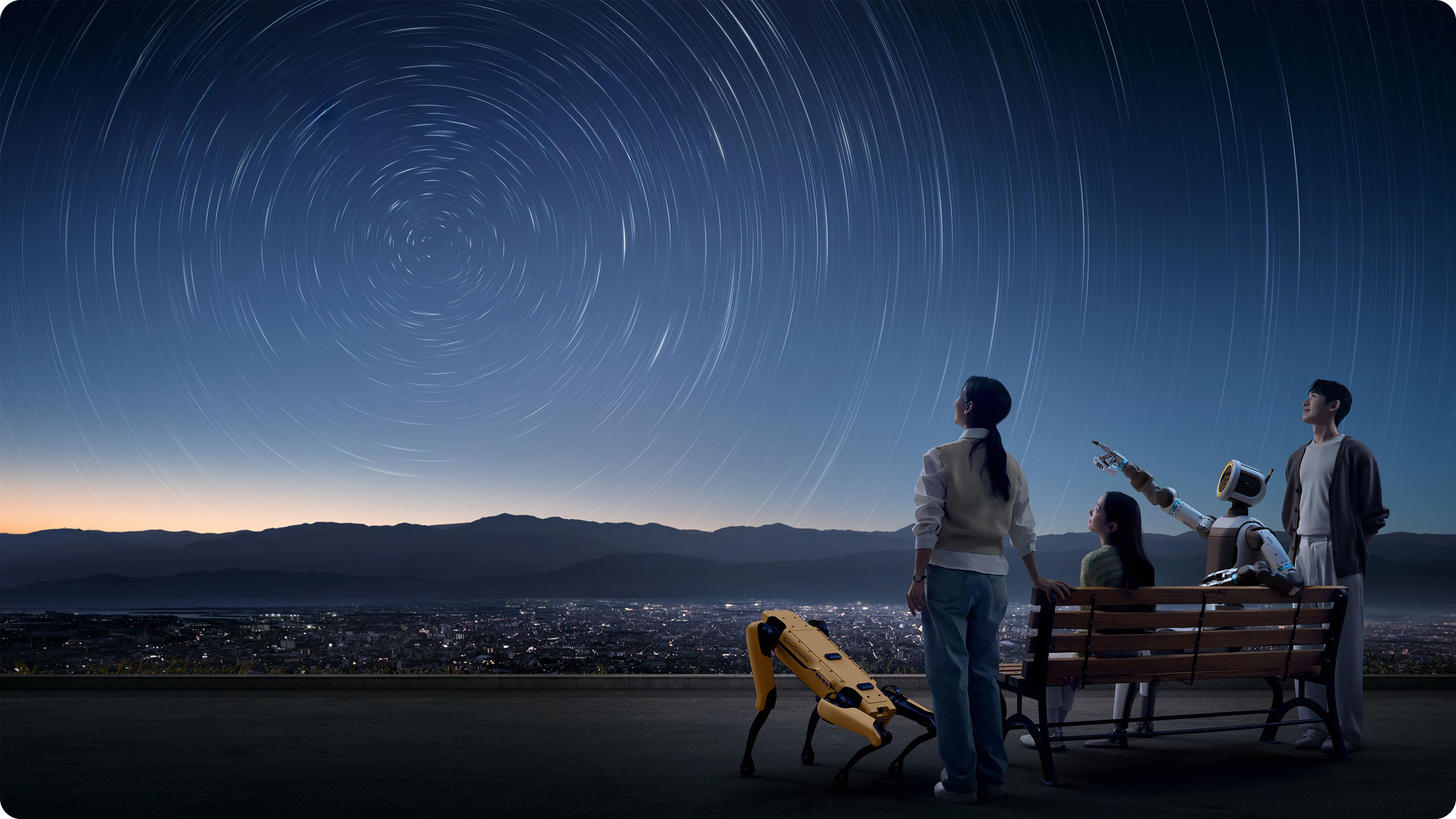 It symbolizes the future presented by Hyundai Motor Group