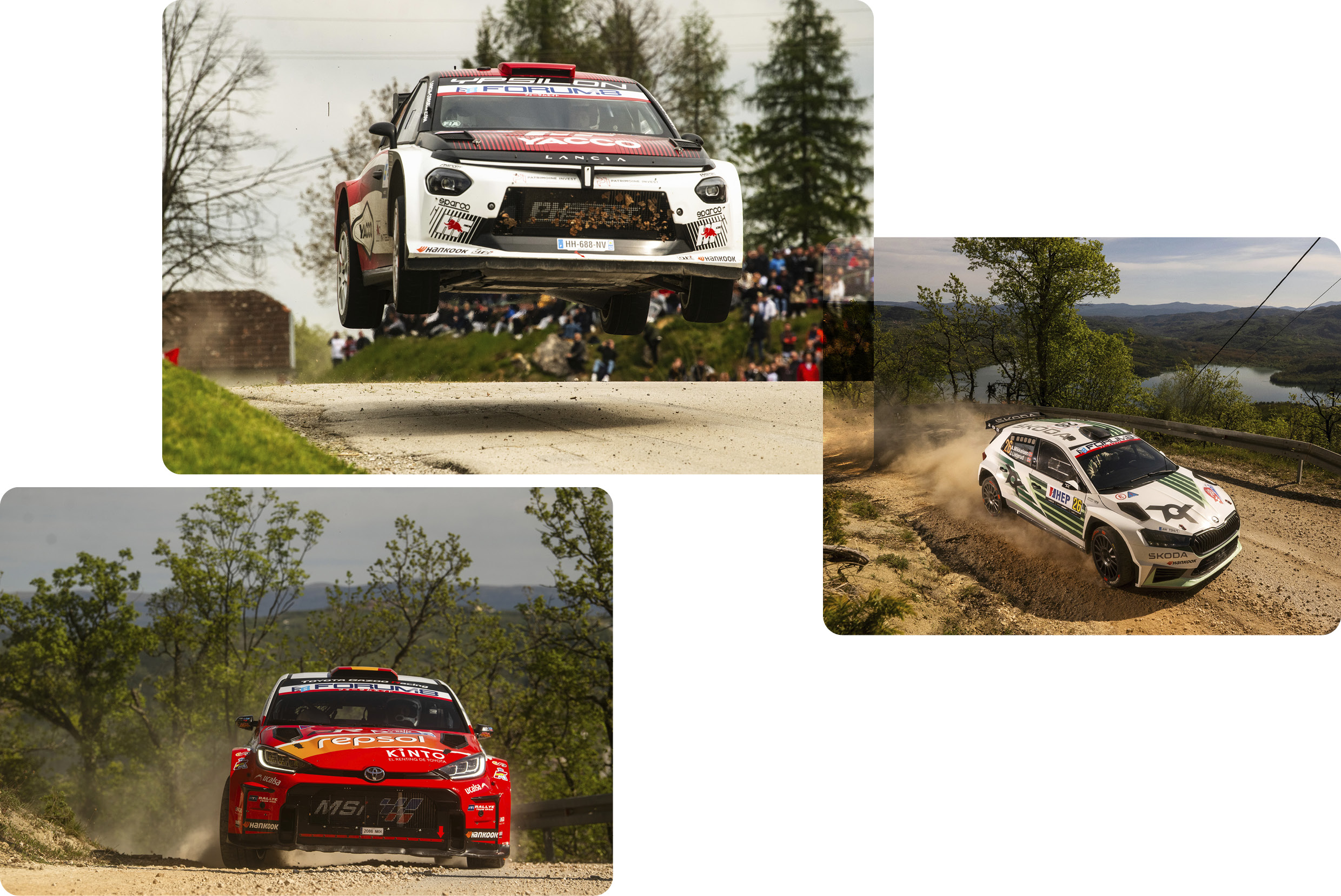WRC2 Rally cars