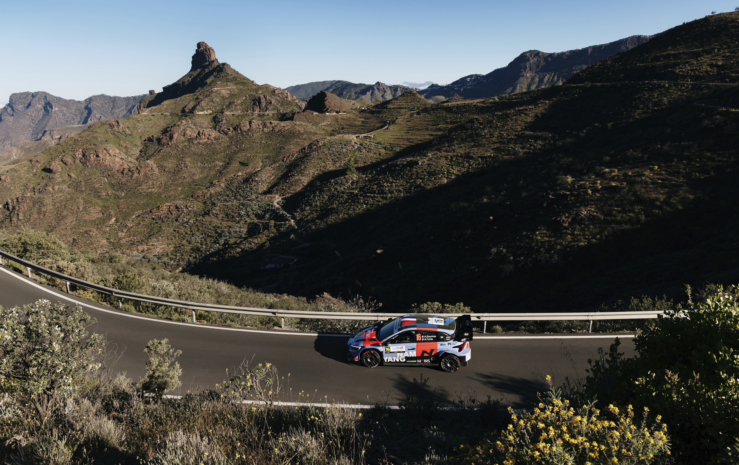 i20 N Rally 1 is running on the road