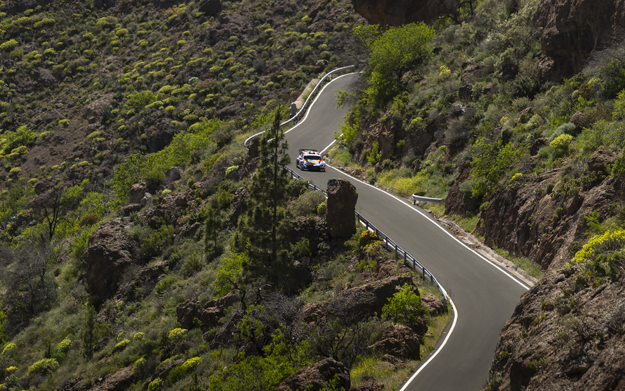 i20 N Rally 1 is running on the road