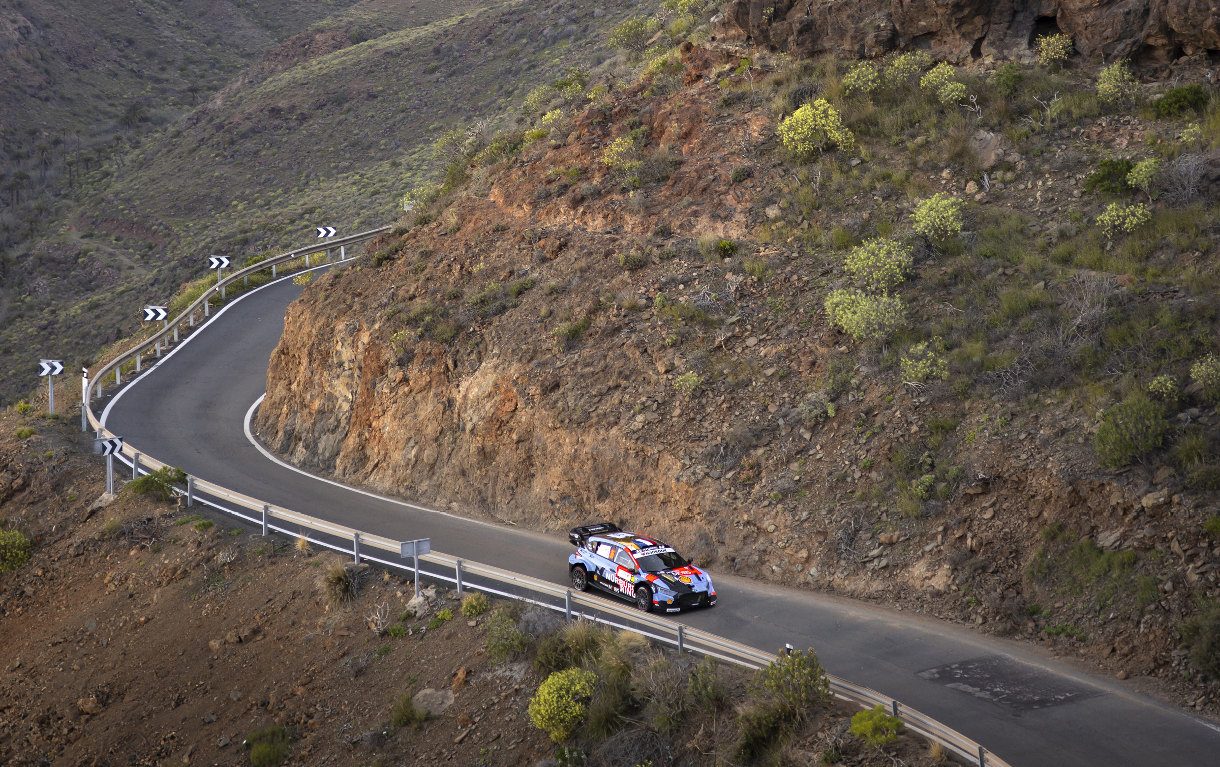 i20 N Rally 1 is running on the road