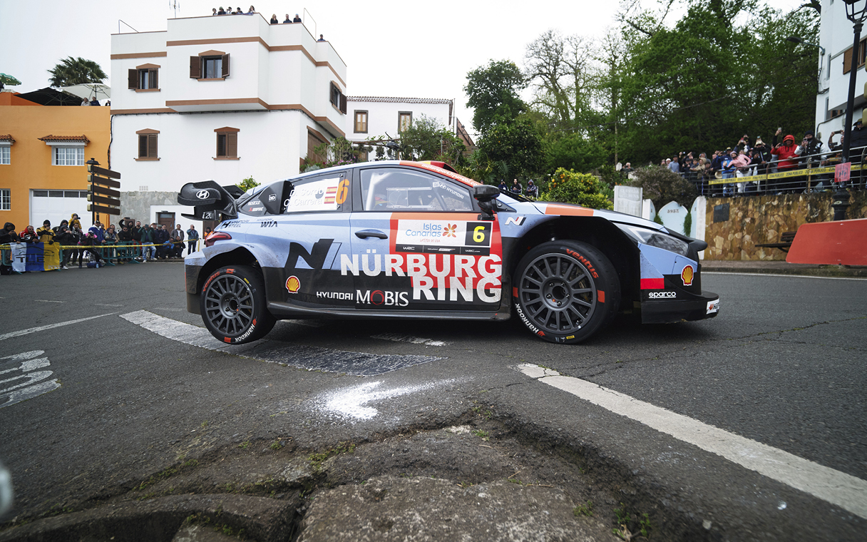 i20 N Rally 1 is running on the road