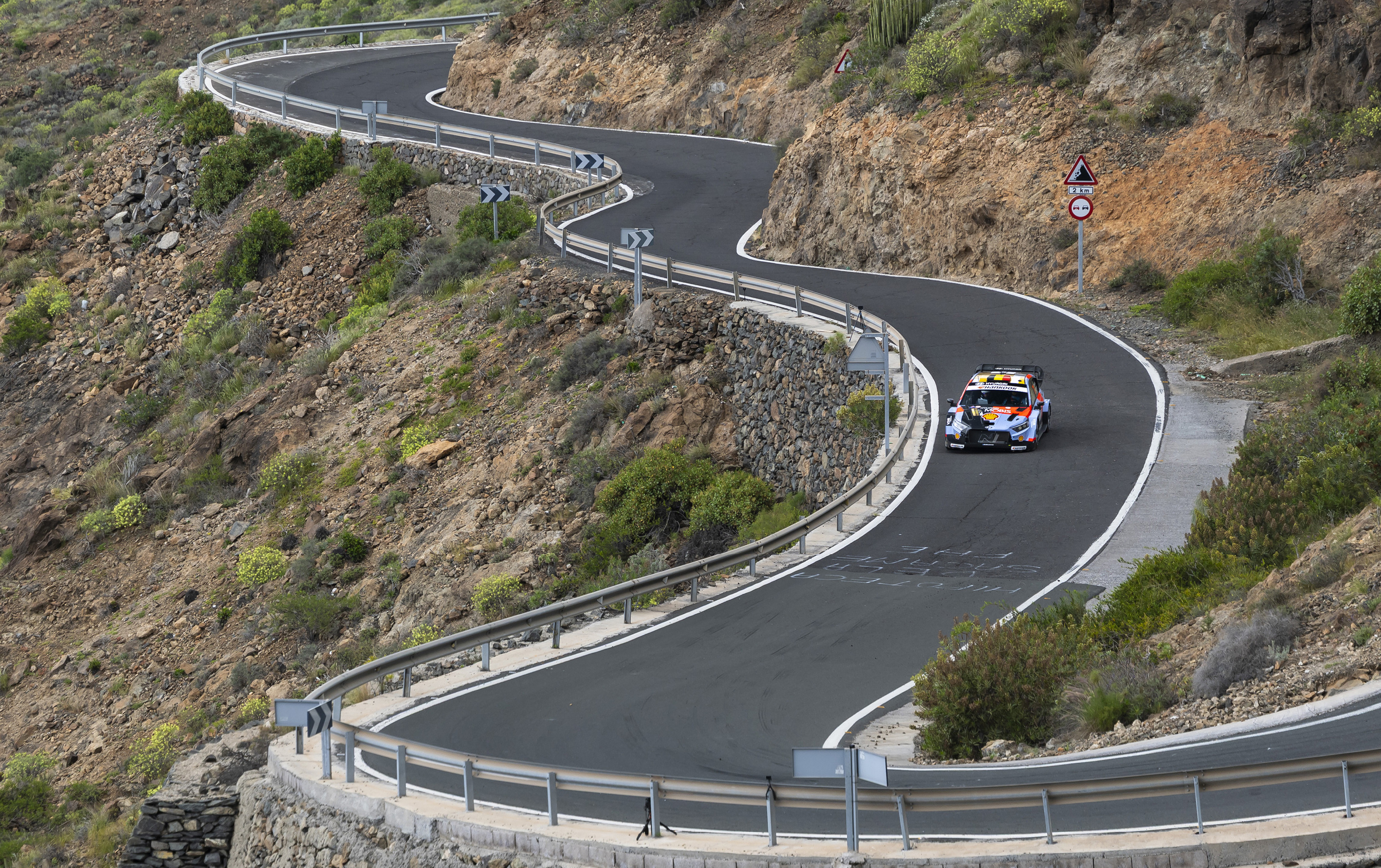 i20 N Rally 1 is running on the road