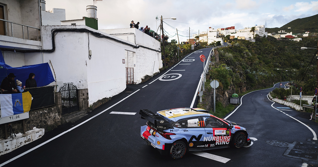 i20 N Rally 1 is running on the road