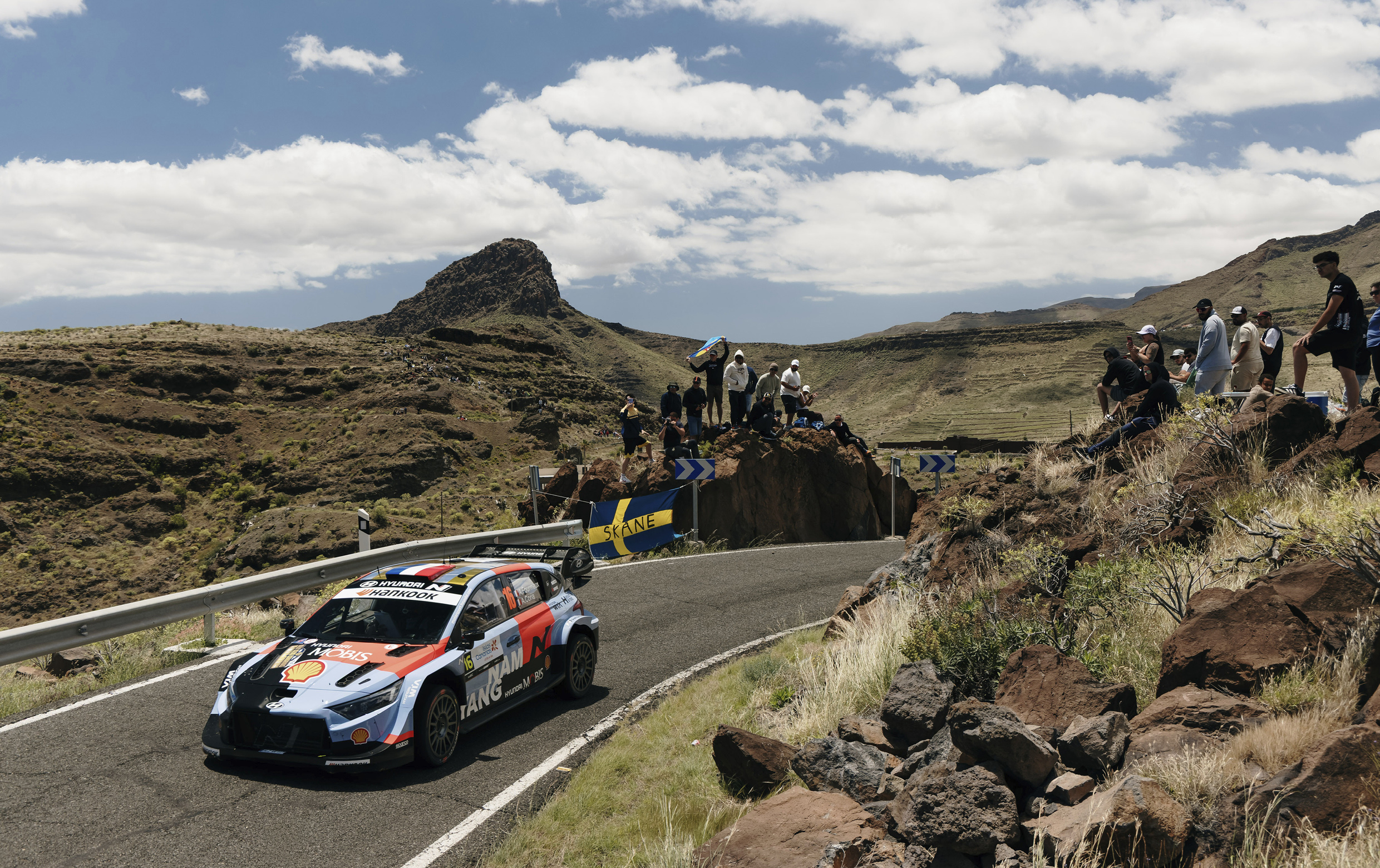i20 N Rally 1 is running on the road
