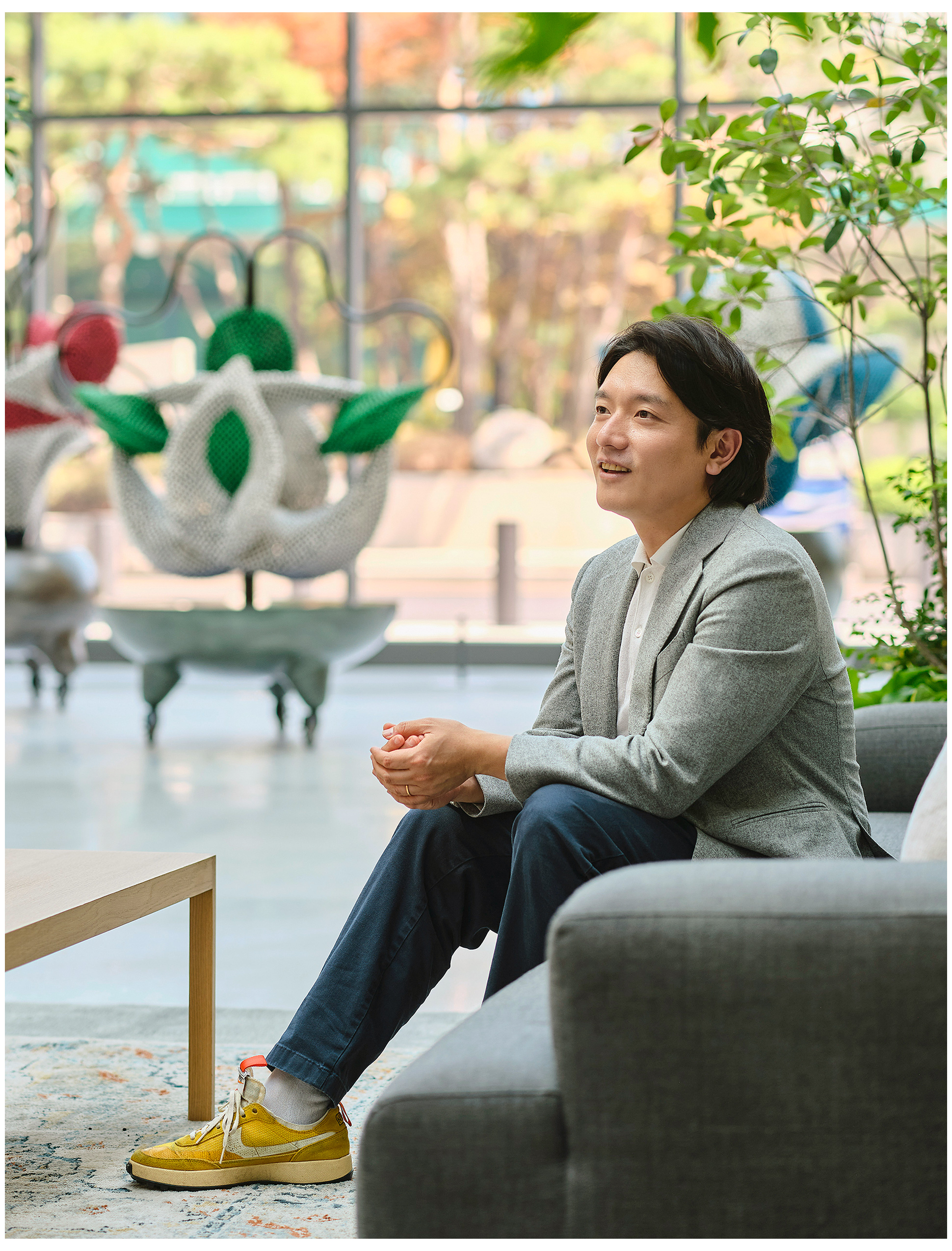 인터뷰 중인 경영지원본부 비즈니스지원전략팀 이동욱 책임매니저
