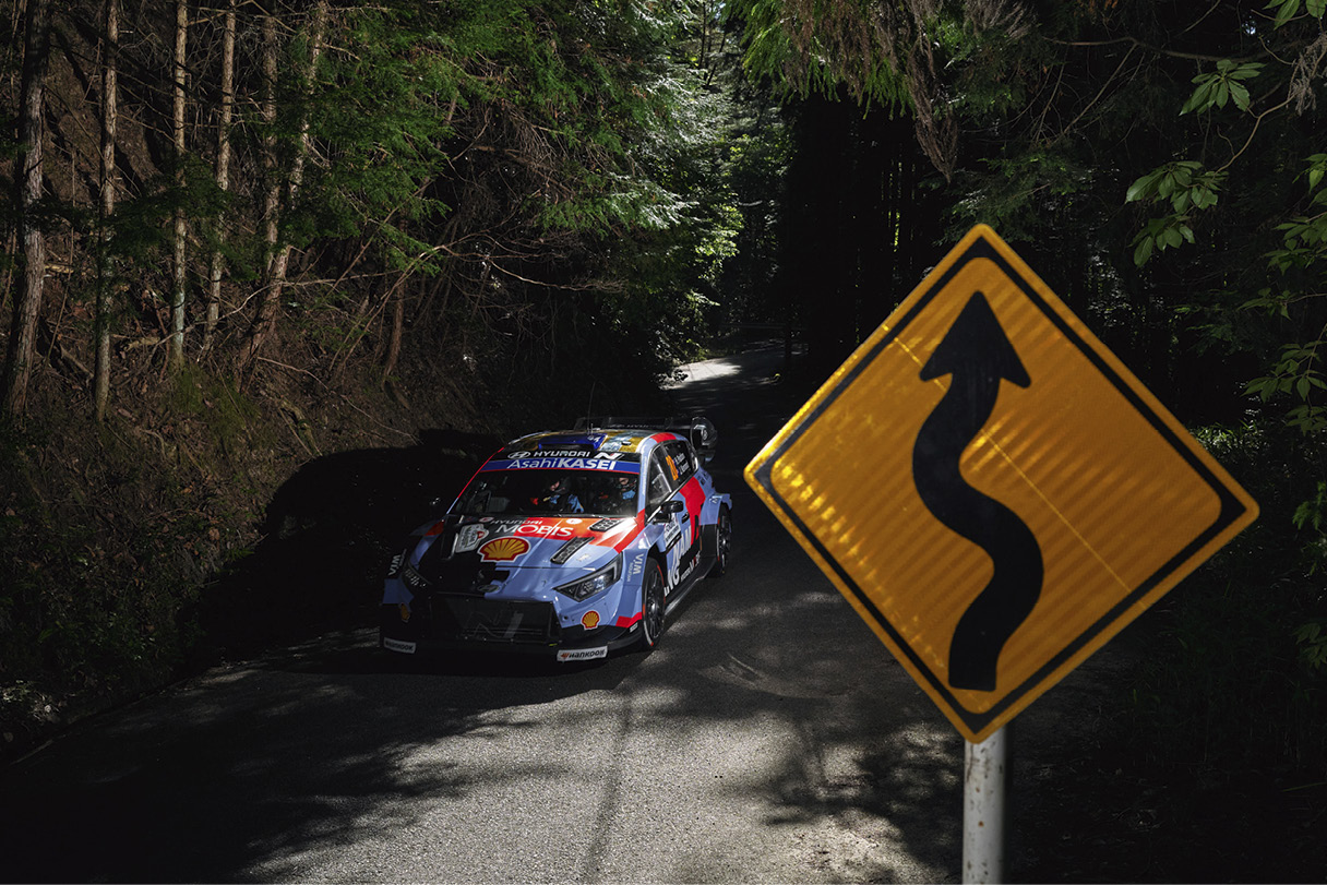 2026 WRC 7라운드 일본 랠리 주행 장면