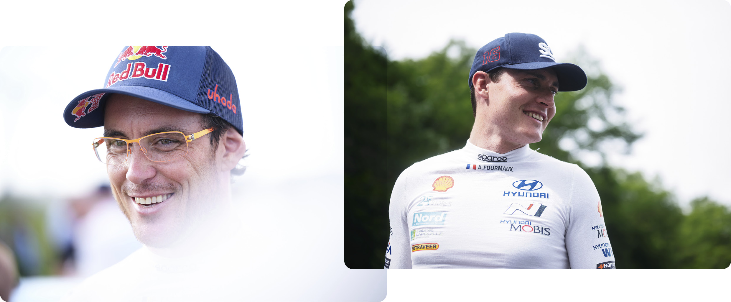 Hyundai team's Thierry neuville and Adrian Formaux