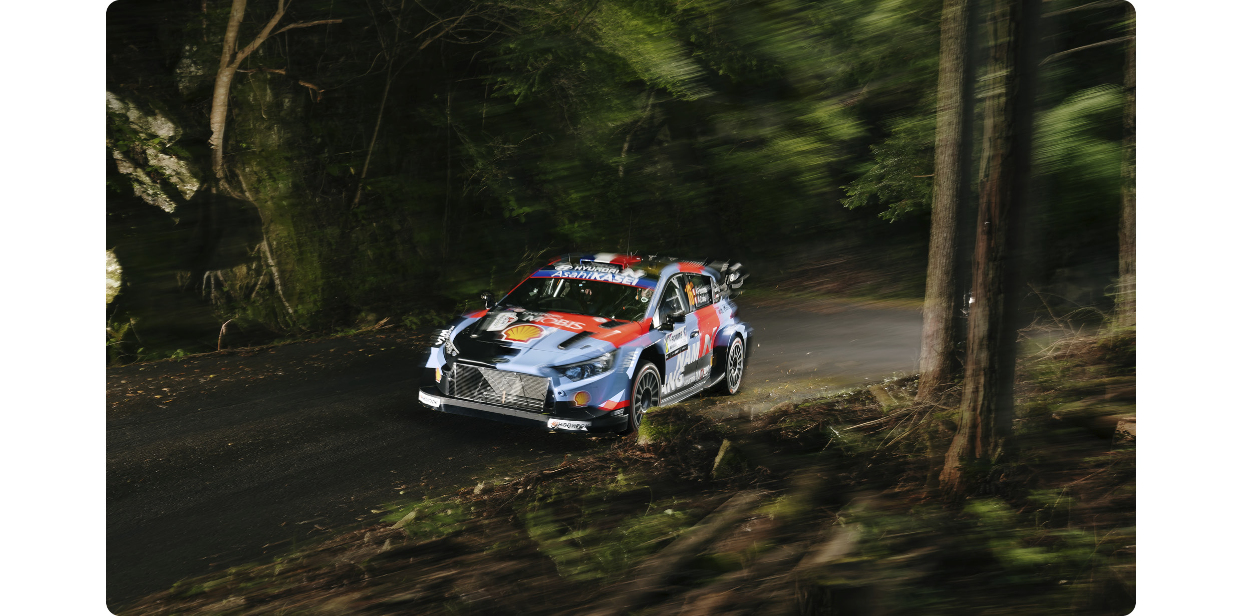 2026 WRC 7라운드 일본 랠리 주행 장면