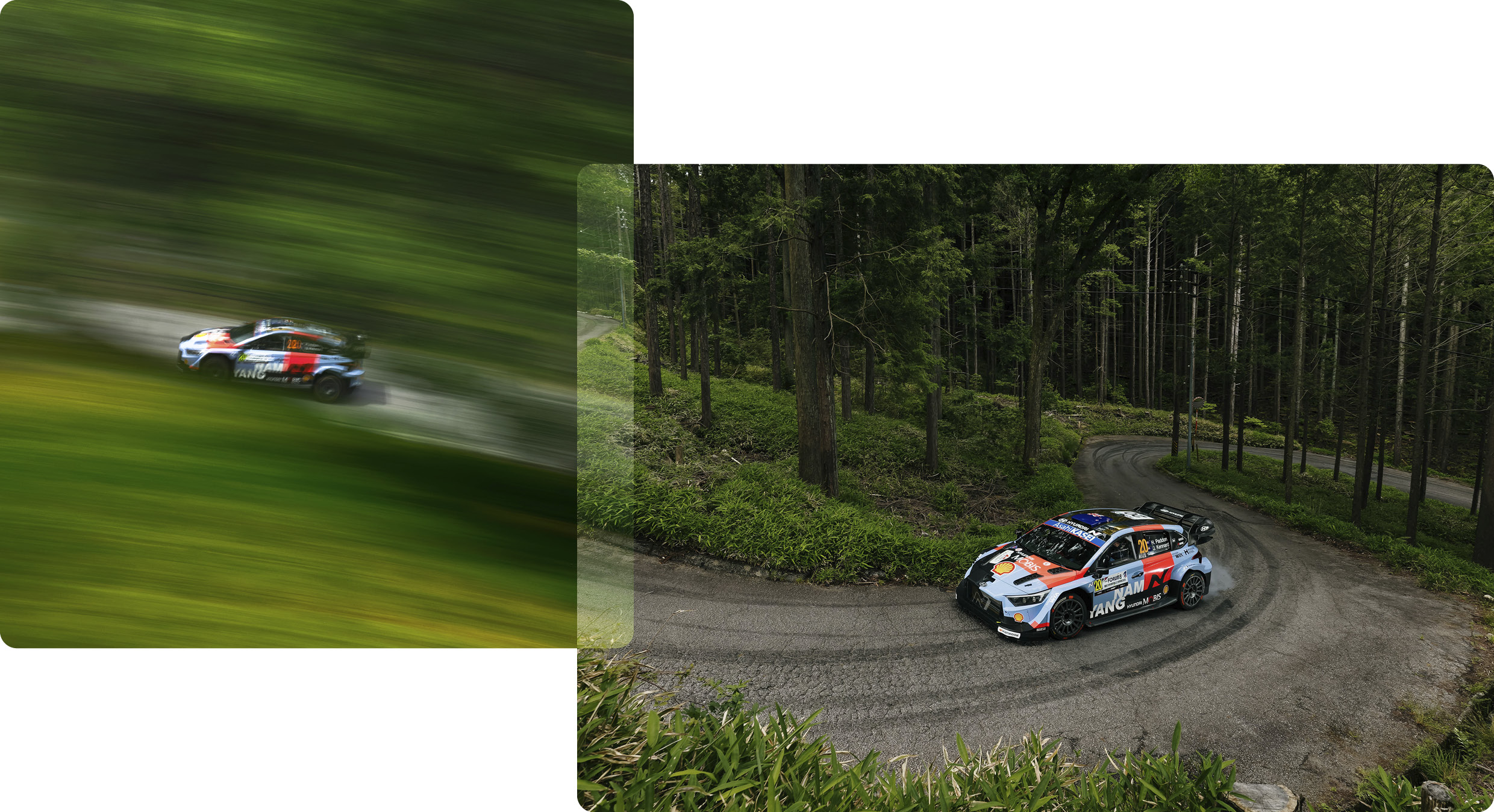 2026 WRC 7라운드 일본 랠리 주행 장면