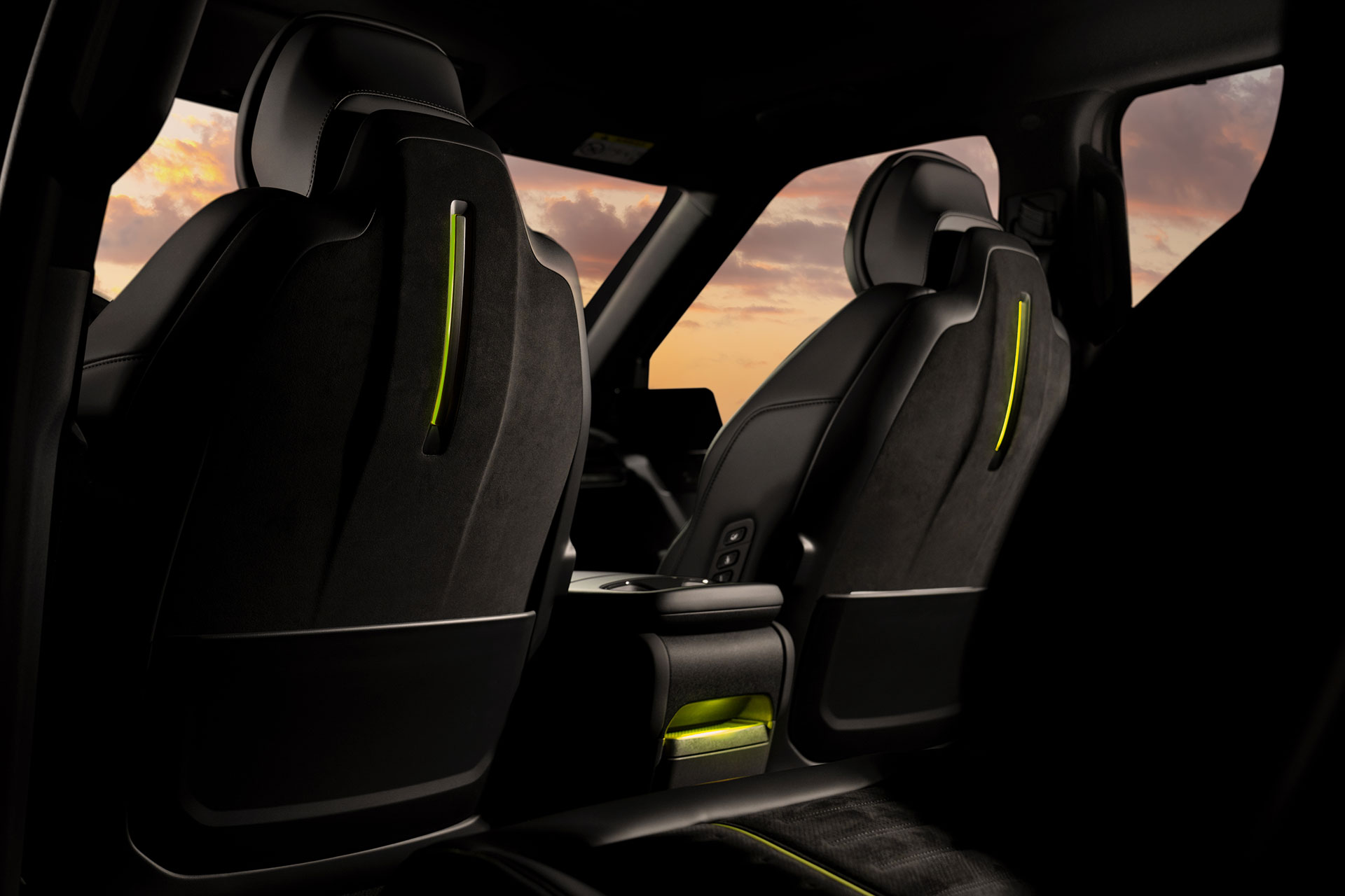 Interior view of the EV9 GT vehicle.