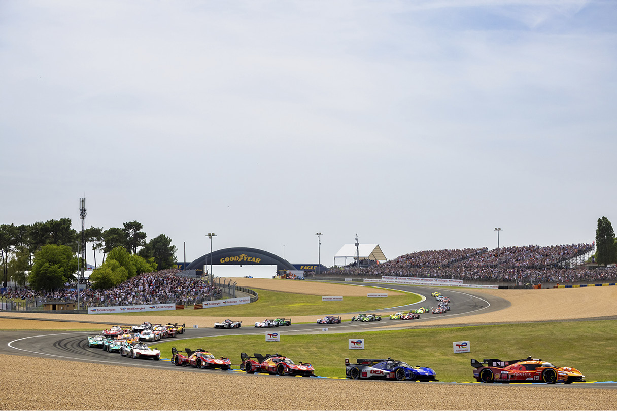 Genesis's hypercar running on Circuit de la Sarthe