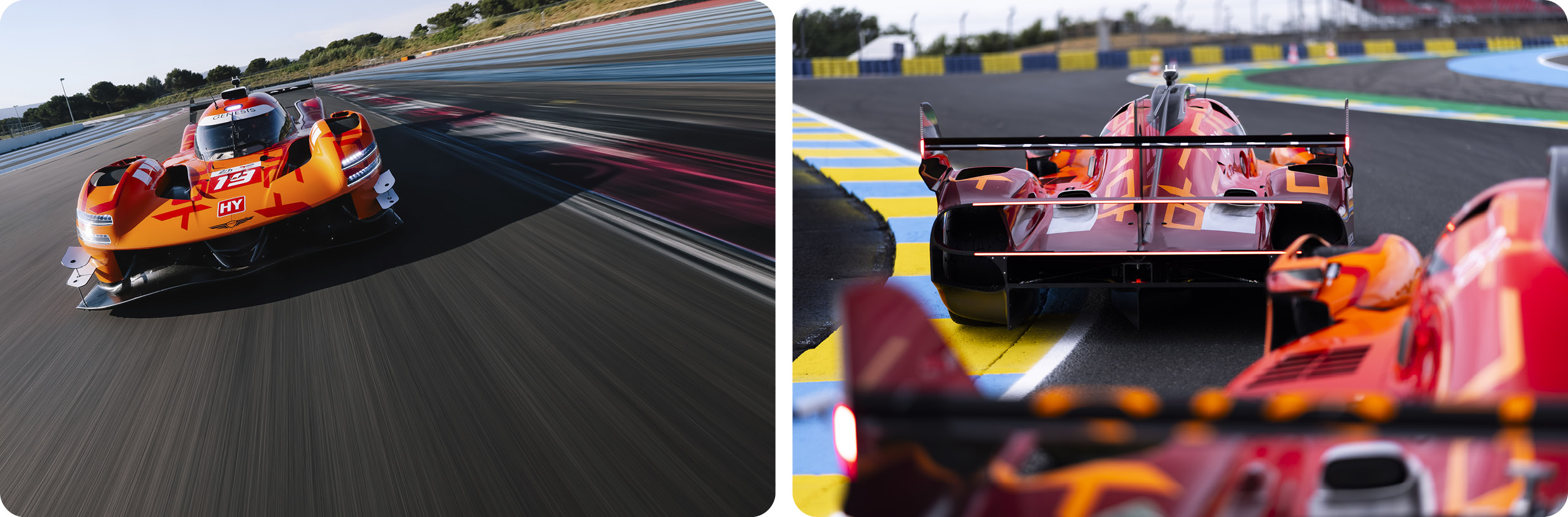 Genesis's hypercar running on Circuit de la Sarthe