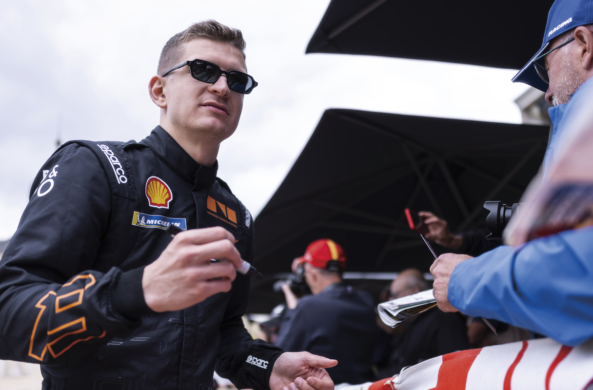 Jaminé during an interview ahead of the Le Mans race