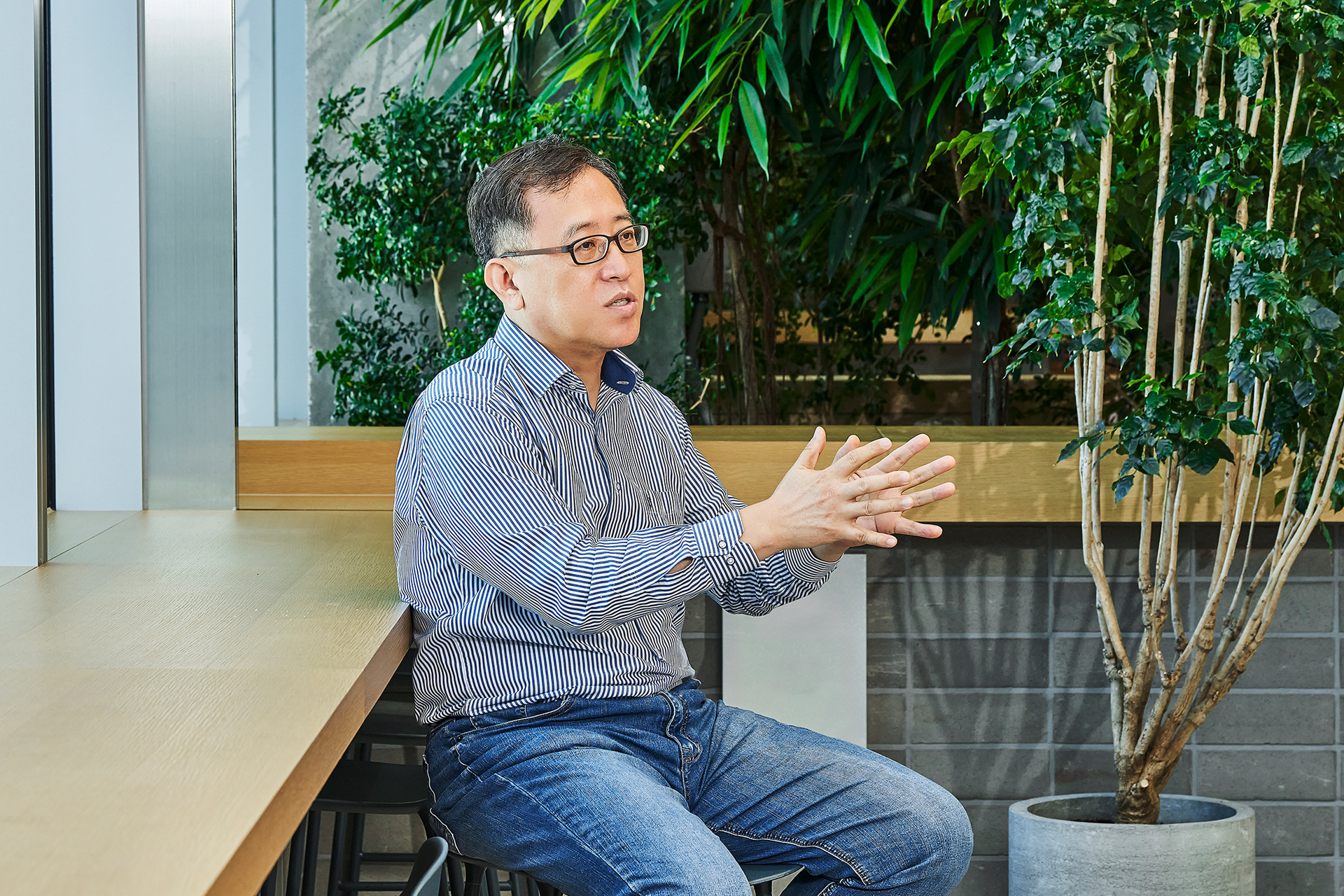 Minseop Jung, Senior Manager, Korea Special Vehicle & PBV Business Team, during an interview