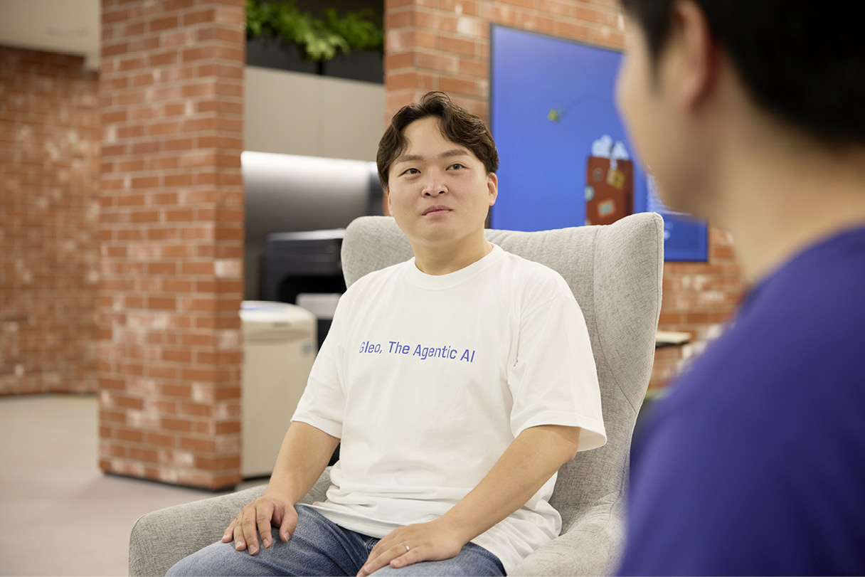 류성한 팀 리드가 인터뷰 중이다