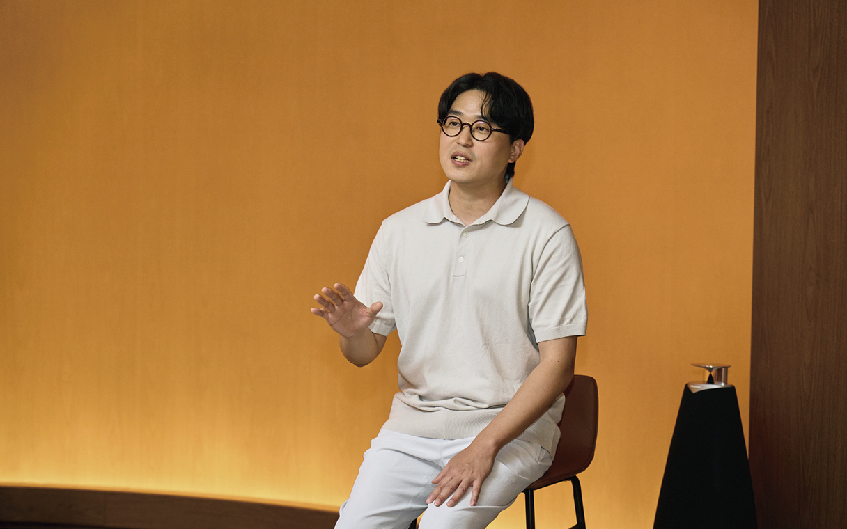 배수열 책임연구원이 인터뷰 중인 모습