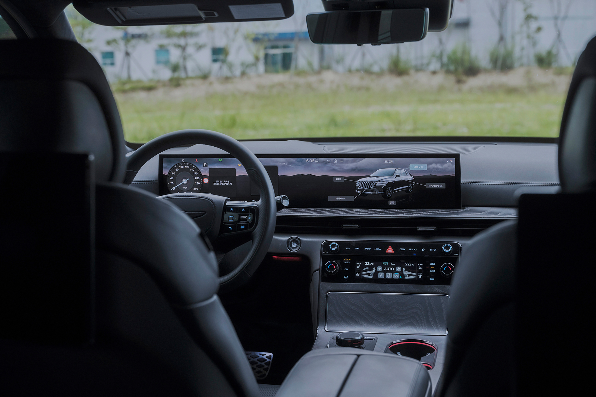 Driver's seat and interior of the Genesis GV80 Coupe