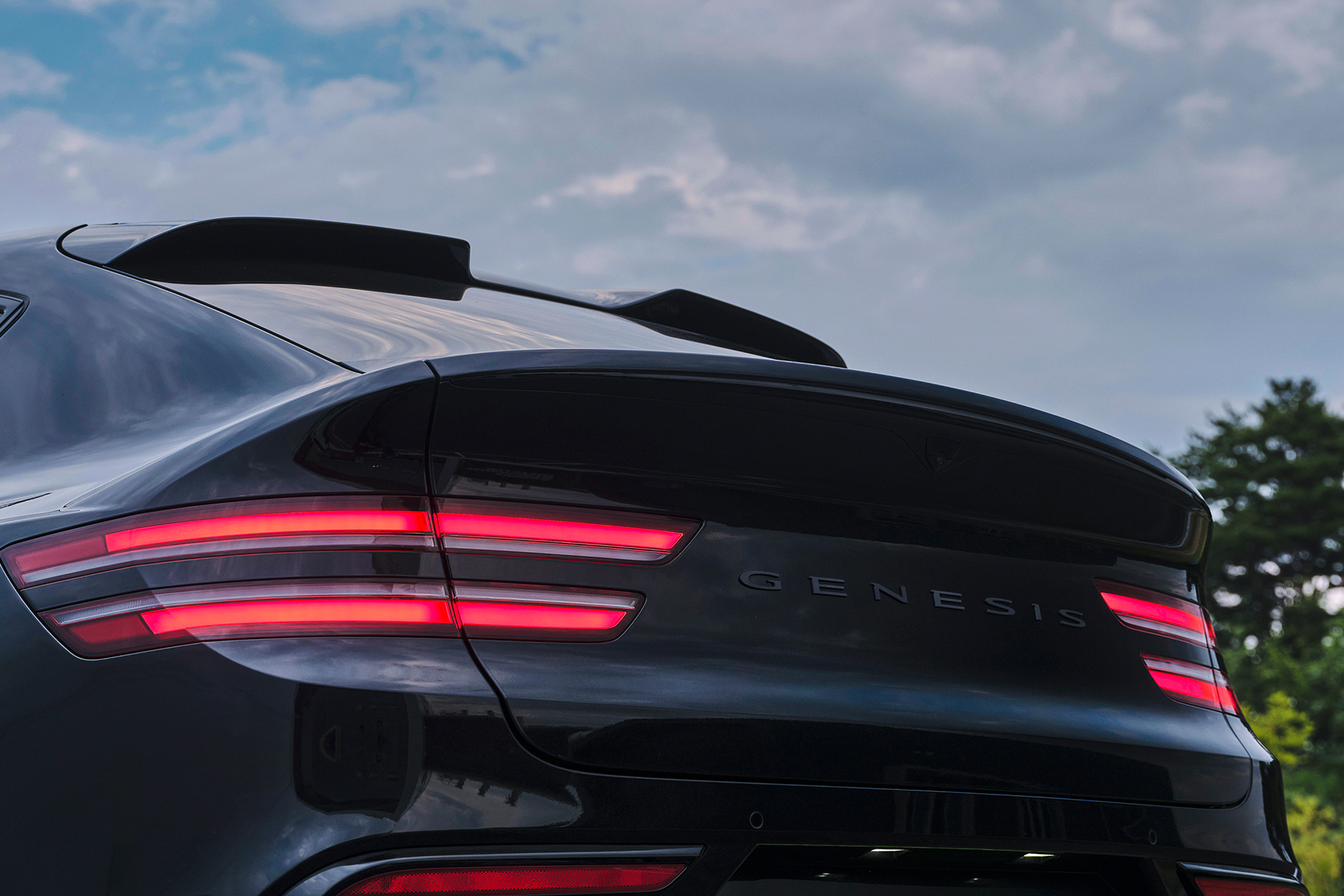 Rear design of the Genesis GV80 Coupe