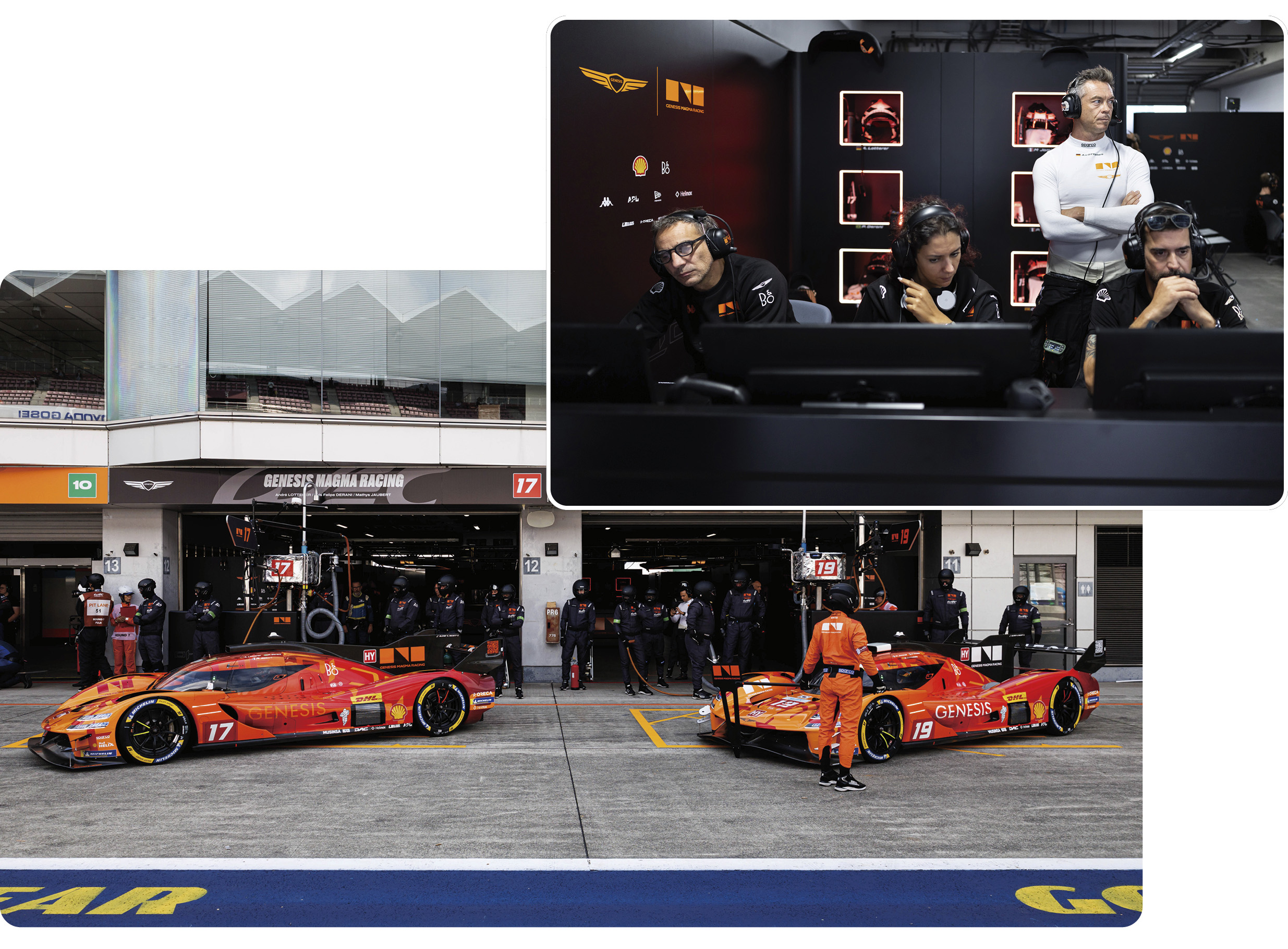 Genesis Magma Racing preparing for a race